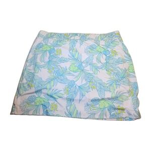 Stella Parker Womens Skort Sz XXL Tropical Print Pull On Skirt Beach Golf Tennis